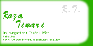 roza timari business card